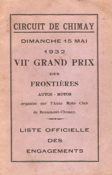 Grand Prix des Frontières – 1932