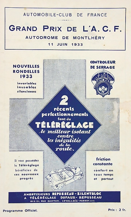 Grand Prix de l’A.C.F. – 1933