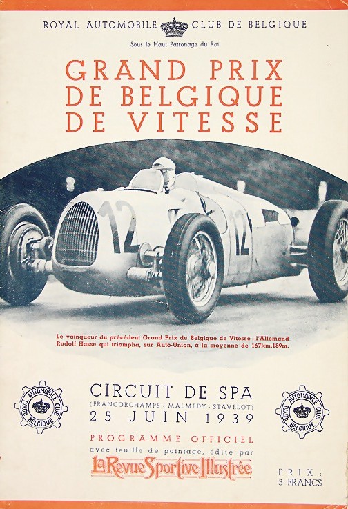 Grand Prix de Belgique – 1939