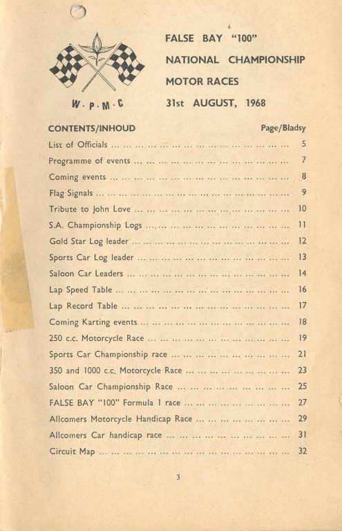 False Bay 100 – 1968